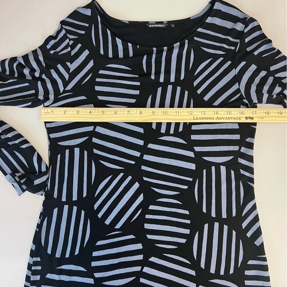 Marimekko Geometric Print Long Sleeve Shirt Size M - Picture 4 of 8